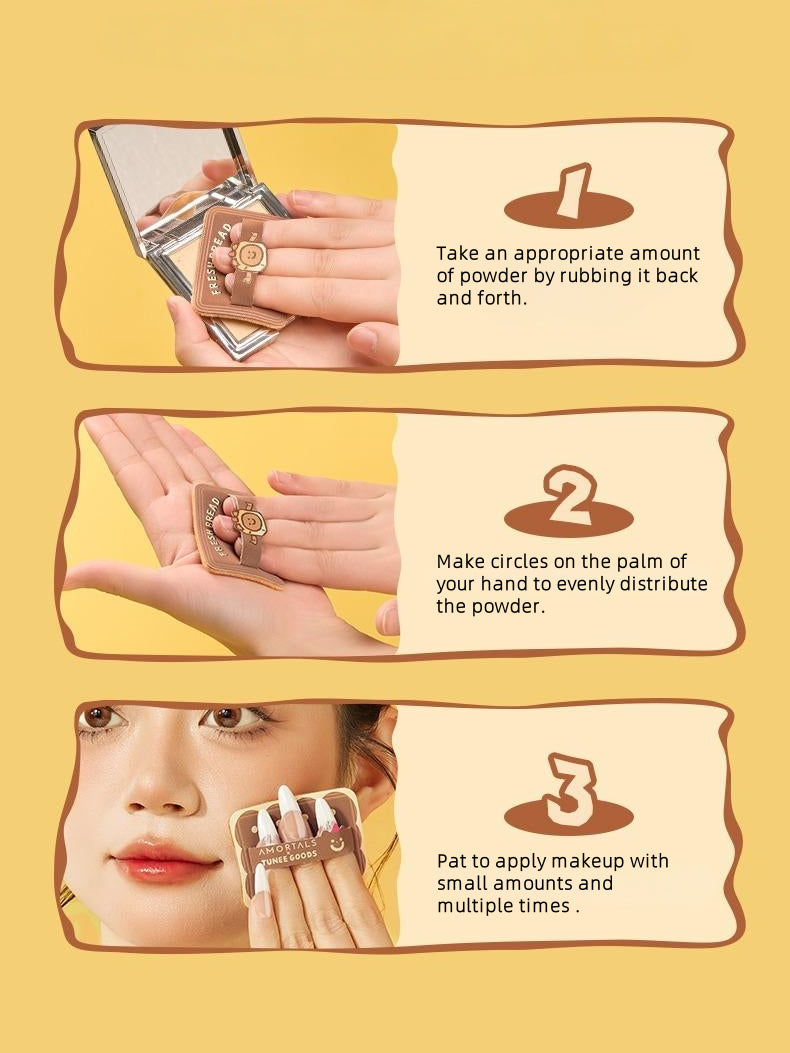 TUNEE GOODS Square Shaped Pressed Powder Puff