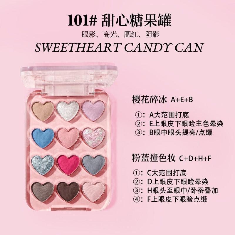 Dream Ballet 12 Colors Eyeshadow Palette 6.6g