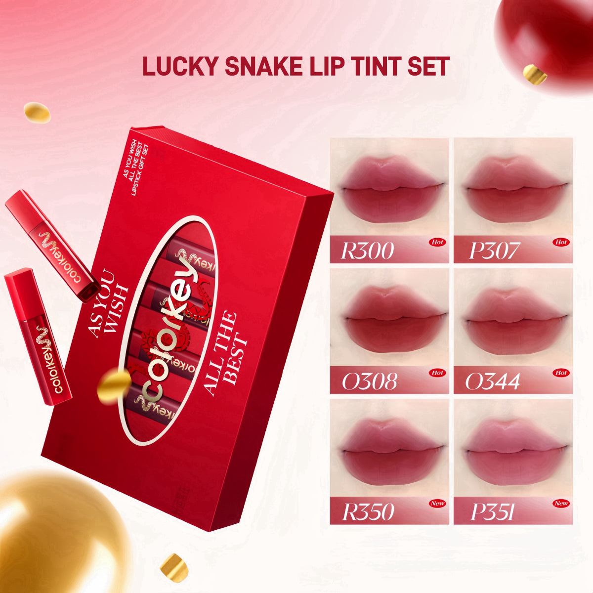 Lipstick Gift Set CNY Lucky Snake 6g