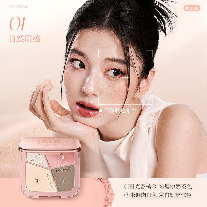 Stereo Sculpting Four Colors Contour Palette 17g