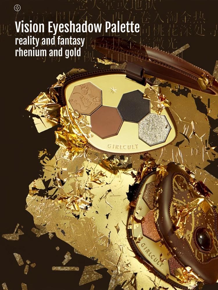 4 Colors Eyeshadow Palette Gold Rush 4g