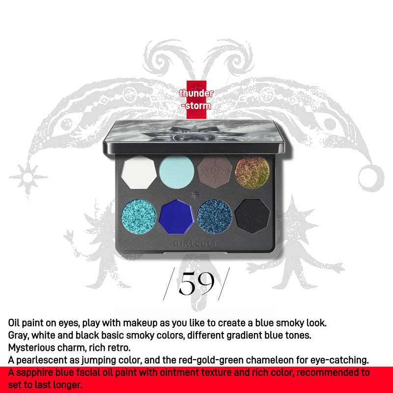 8 Colors Eyeshadow Palette Miaowu 8g