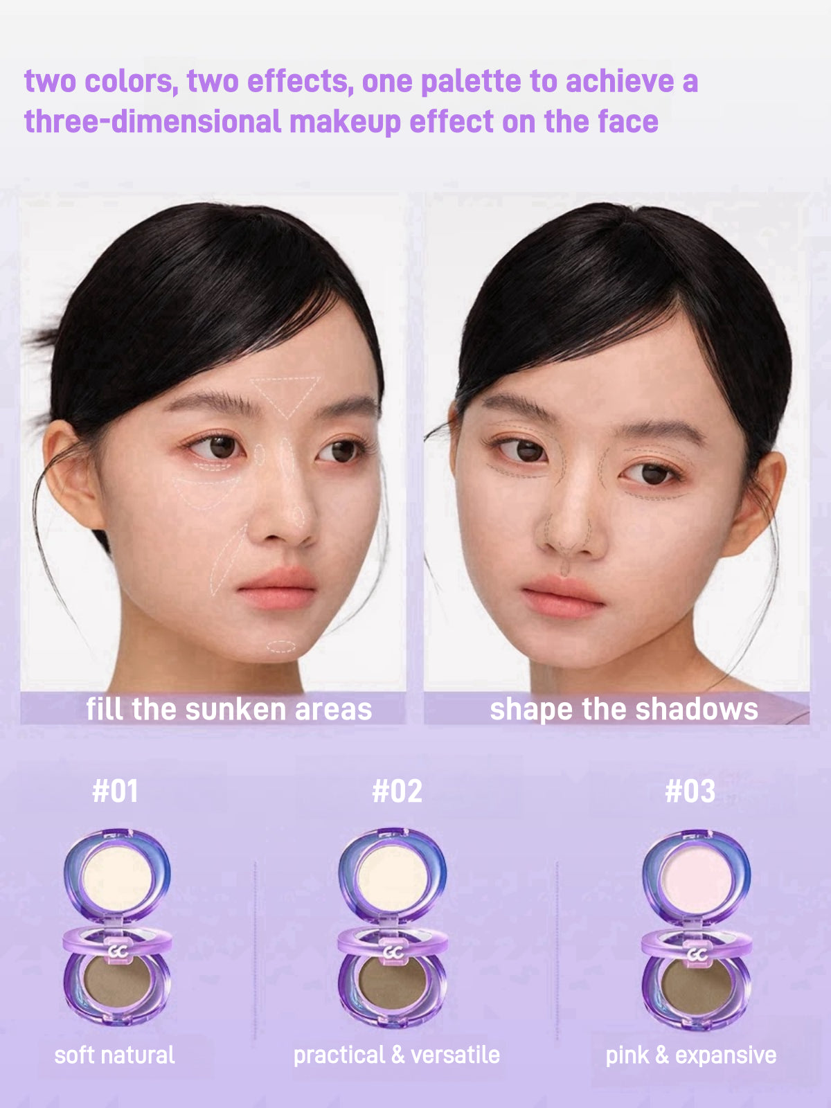 Matte Highlighter Contour Powder Duo 5.2g