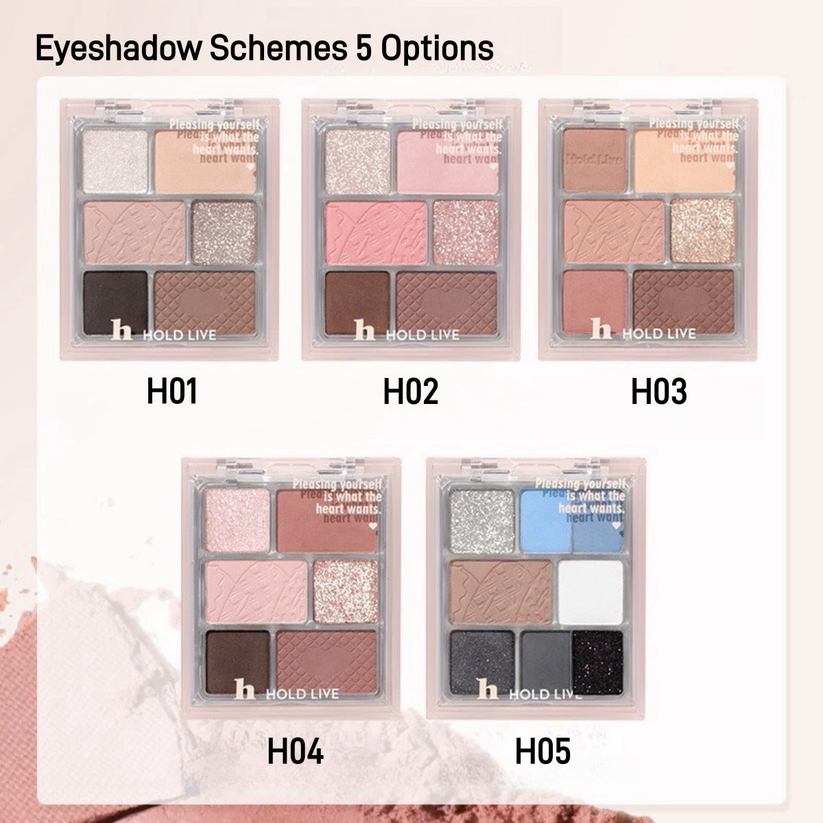 3 in 1 Face Palette Powder Blusher Eyeshadow 16g