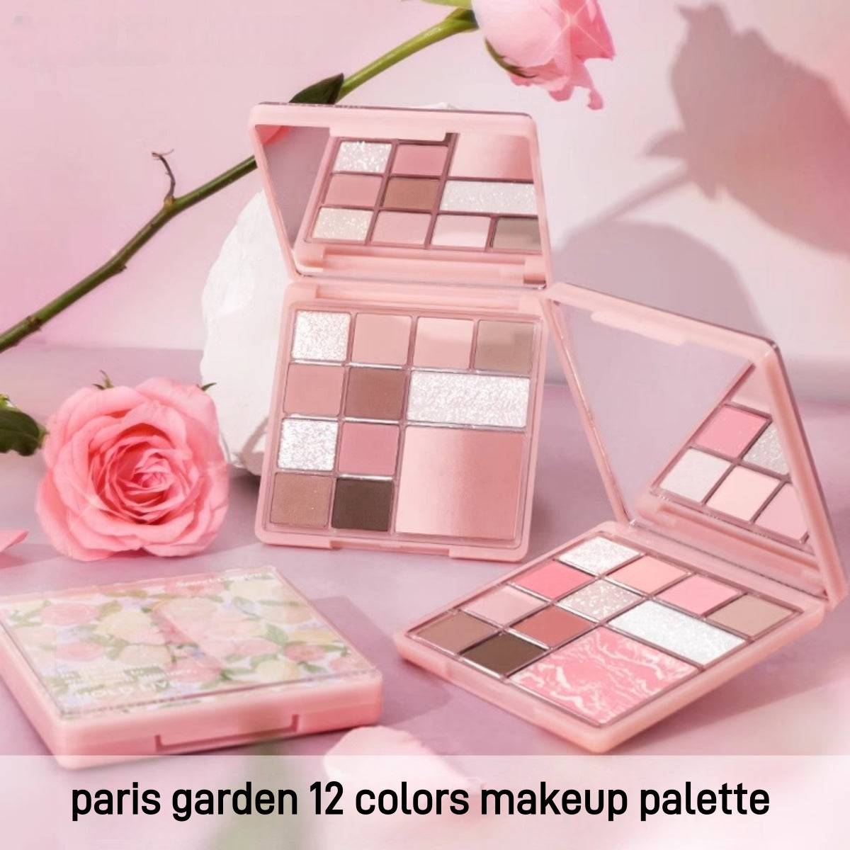 Floral Comprehensive Powder Palette 12 Colors 15g
