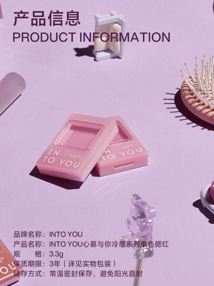 INTOYOU - Cool Tone Single Blush 3.3g