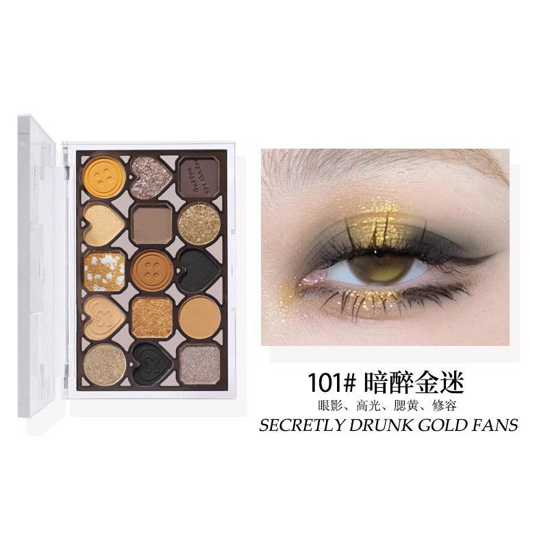 Button Series Eye Palette 15 Colors 12g