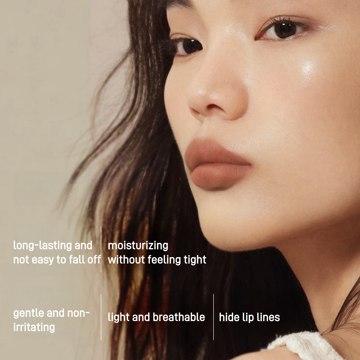 Lightweight Long Lasting Nude Lip Cream 2ml