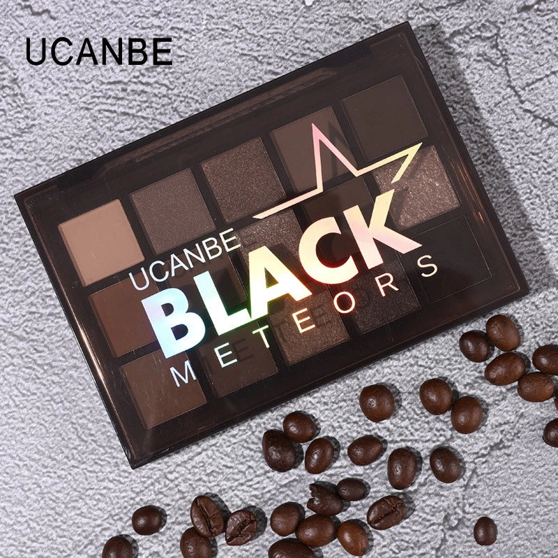 15 Colors Eyeshadow Palette Black Meteors 10.8g