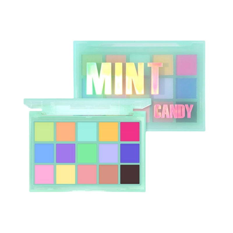 15 Colors Eyeshadow Palette Mint Candy 10.8g