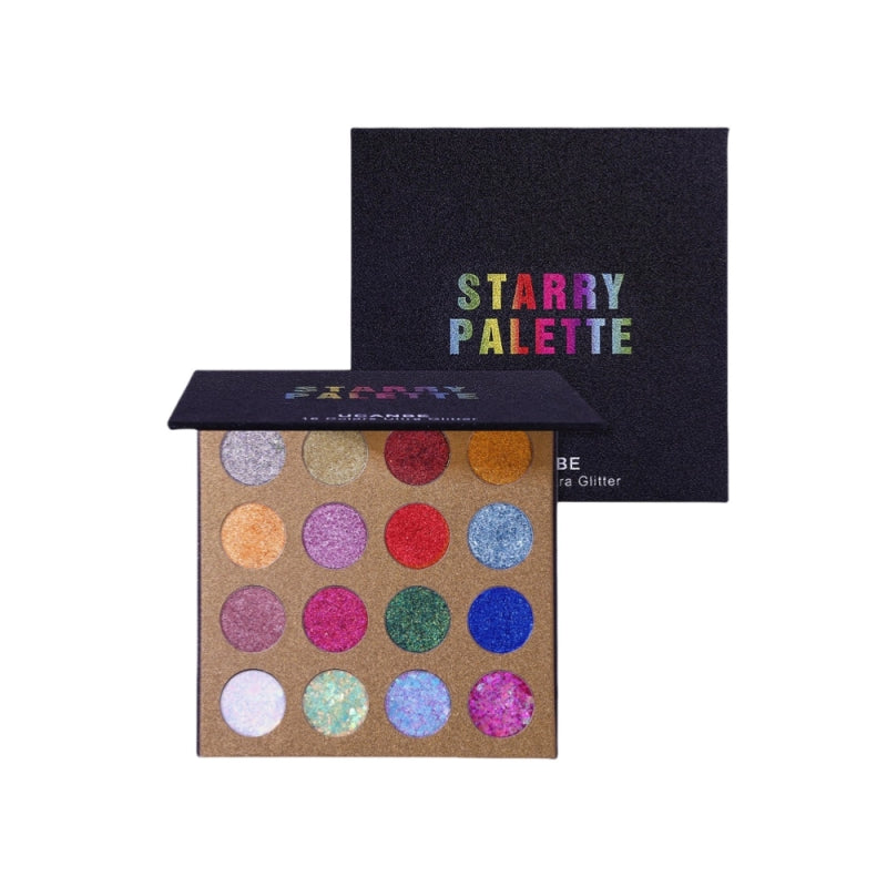 16 Colors Glitter Eyeshadow Starry Palette 16*1.5g