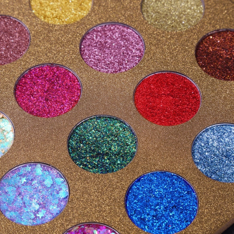 16 Colors Glitter Eyeshadow Starry Palette 16*1.5g
