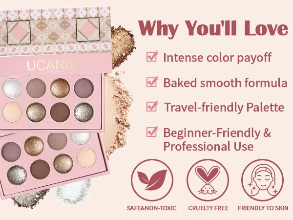 8-Color Baked Eyeshadow 9.5g