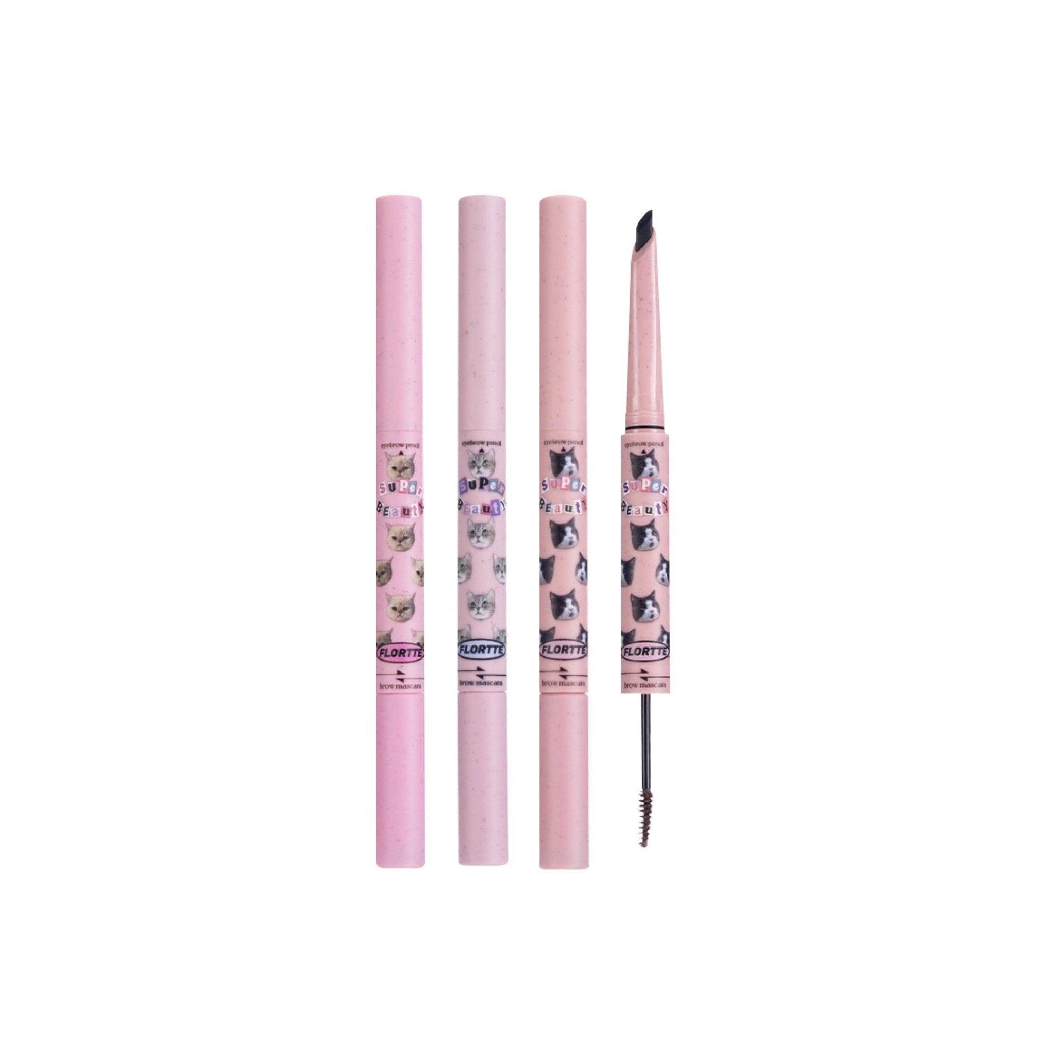 Flortte Eyebrow Pencil Brow Mascara FLT075 - Chic Decent