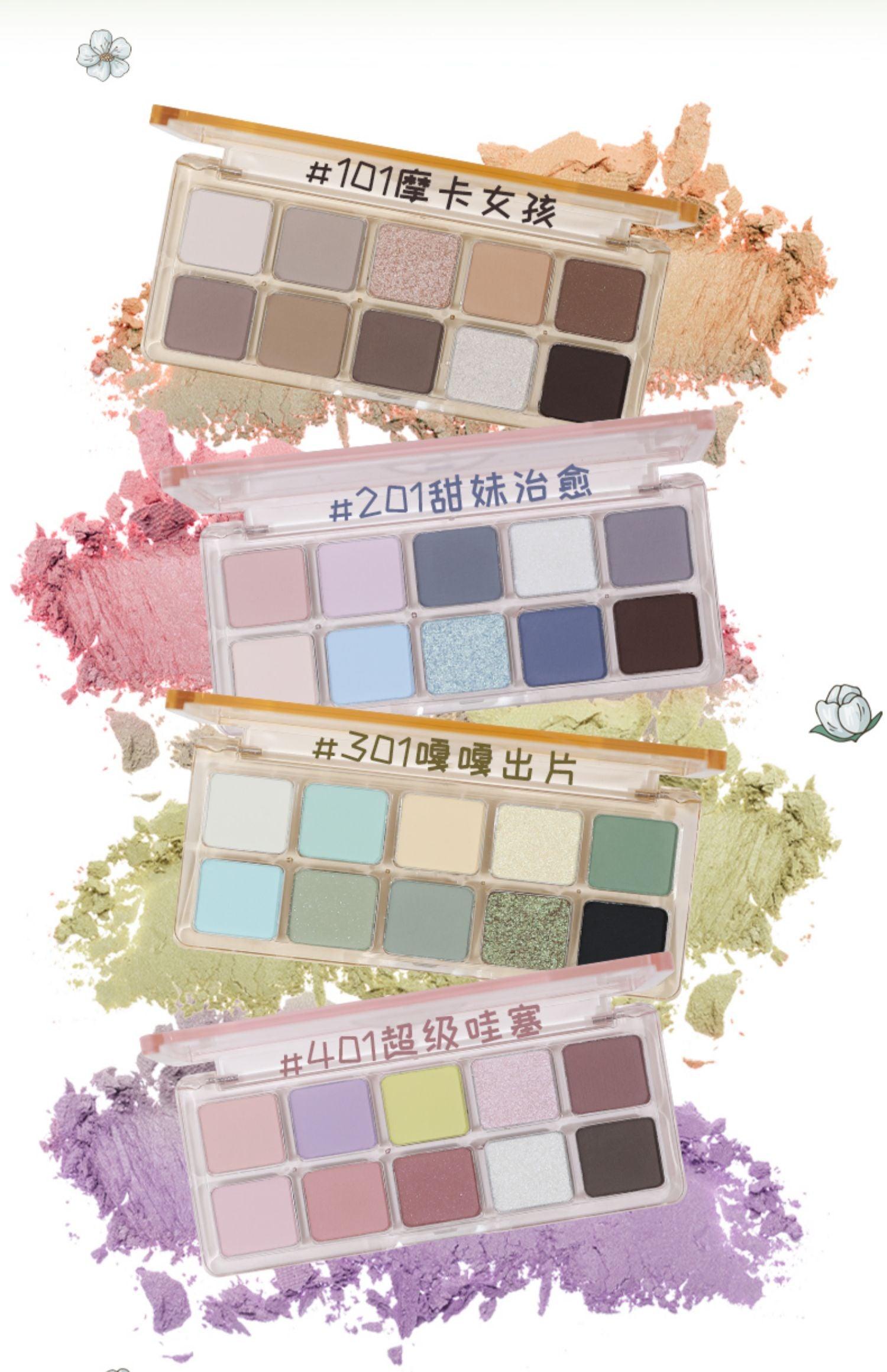 Shedella SC Ten Colors Eyeshadow Palette SLD09 - Chic Decent