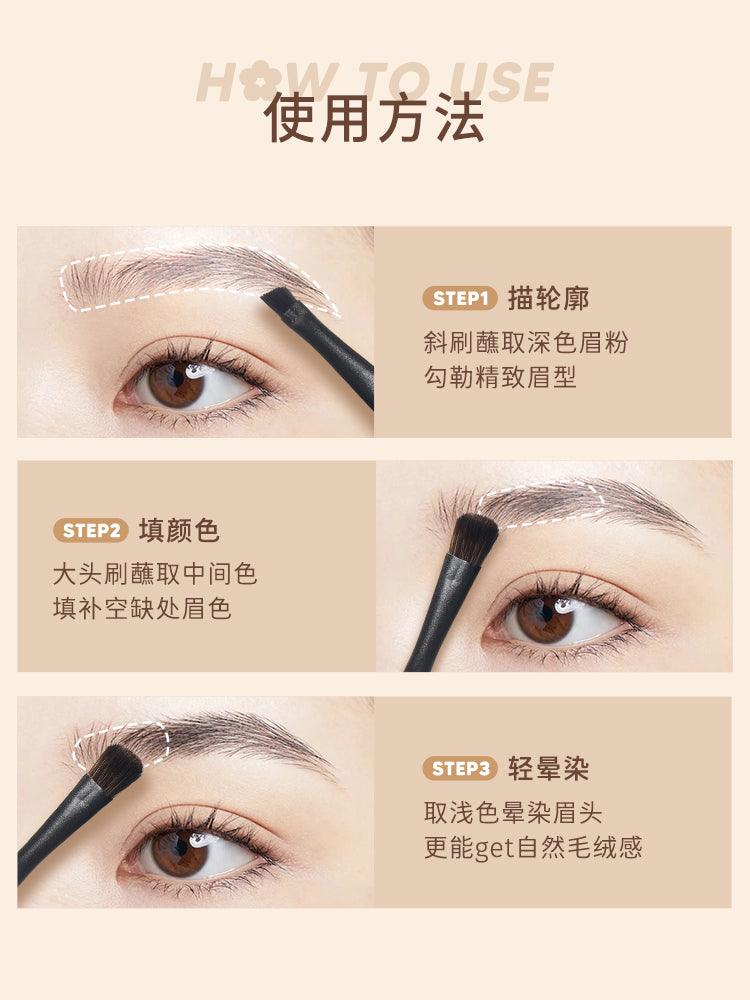 【NEW! 06】Judydoll Modeling 3-color Eyebrow Powder JD078 - Chic Decent