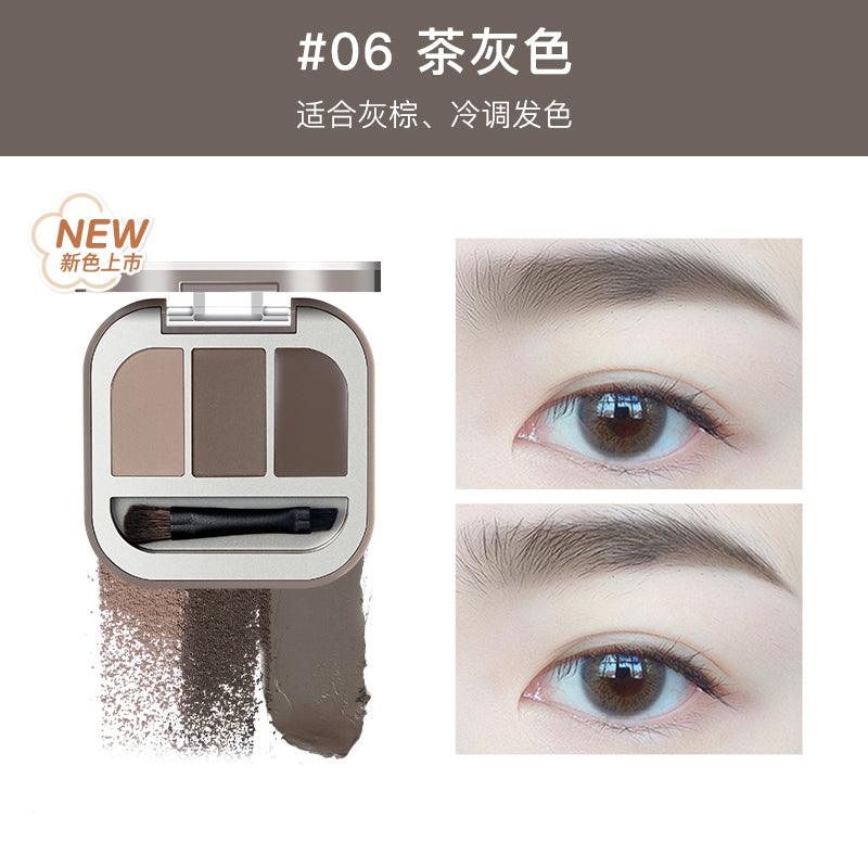 【NEW! 06】Judydoll Modeling 3-color Eyebrow Powder JD078 - Chic Decent