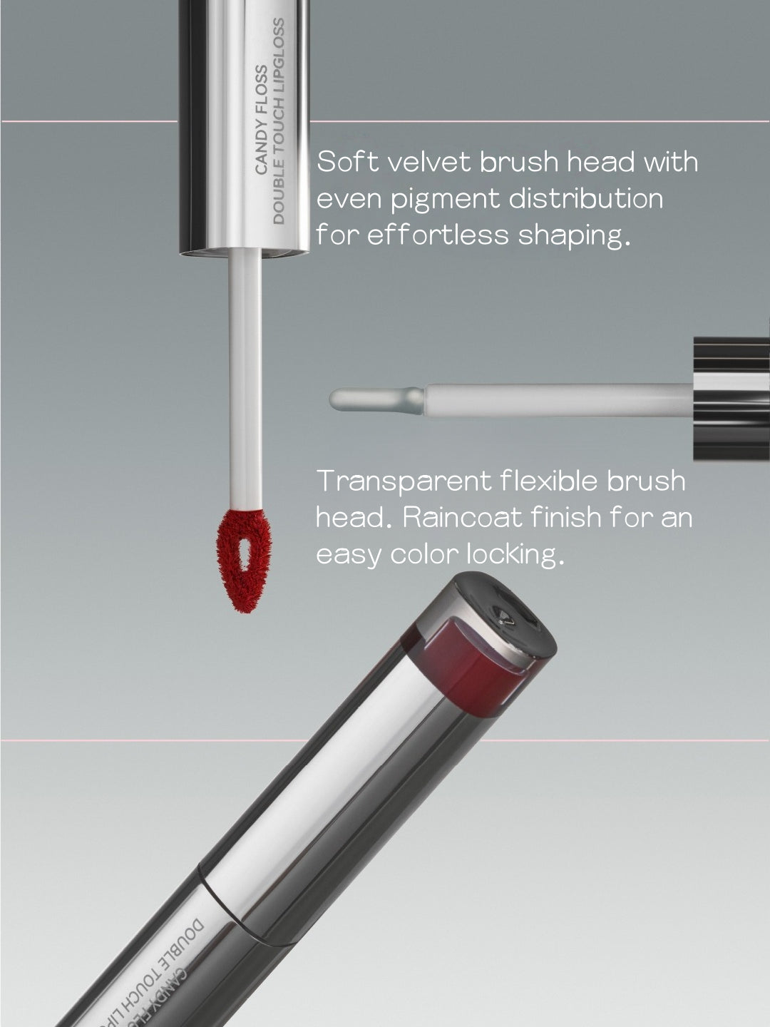 AZTK Candy Floss Double Touch Lipgloss 1.7g+1.7ml