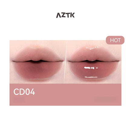 AZTK - Candy Floss Double Touch Lipgloss 1.7g+1.7ml (New Version)
