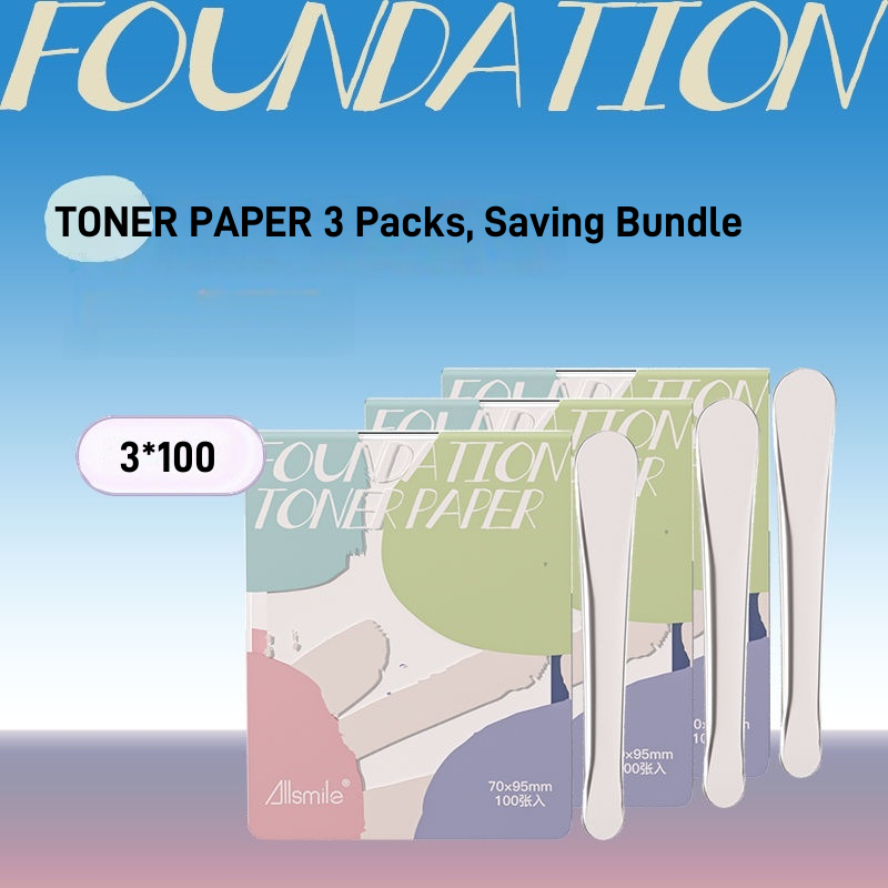 Allsmile Disposable Foundation Toner Paper 100 Sheets