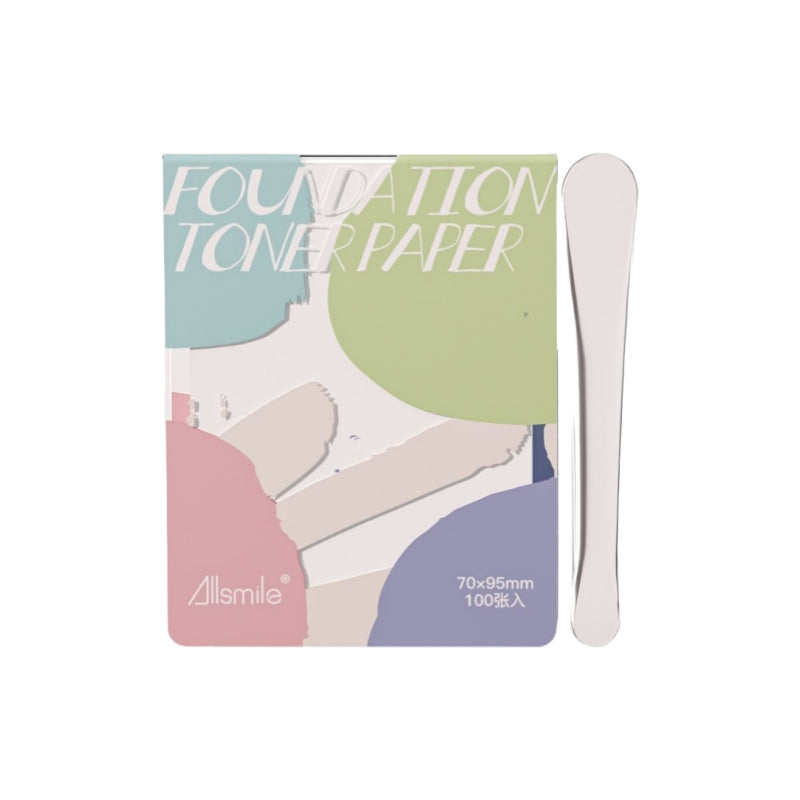 Allsmile Disposable Foundation Toner Paper 100 Sheets