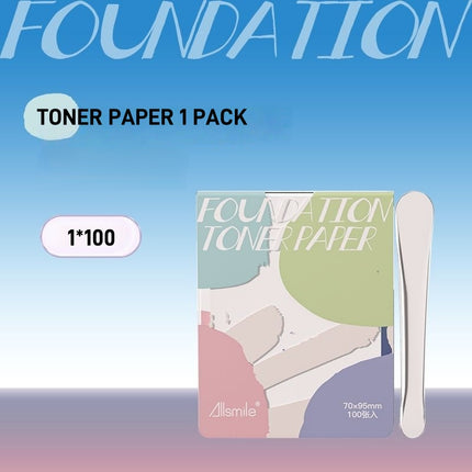 Allsmile - Disposable Foundation Toner Paper 100 Sheets