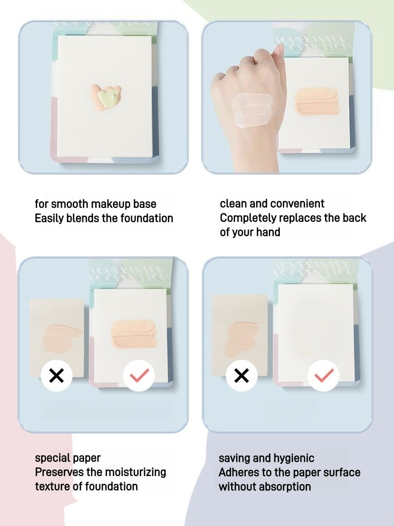 Allsmile Disposable Foundation Toner Paper 100 Sheets