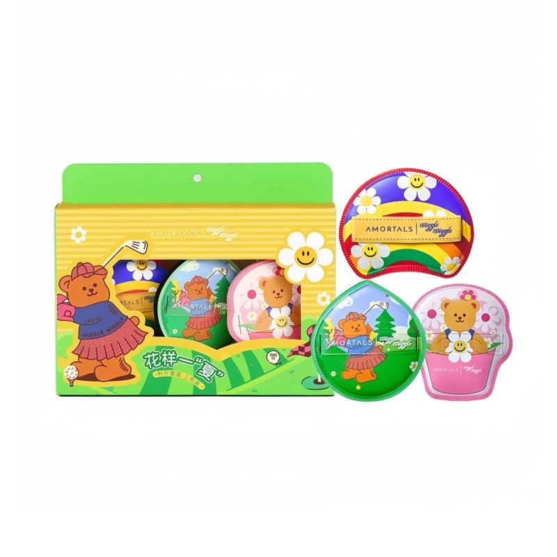 Amortals Wiggle Wiggle Makeup Puff Set 3 in