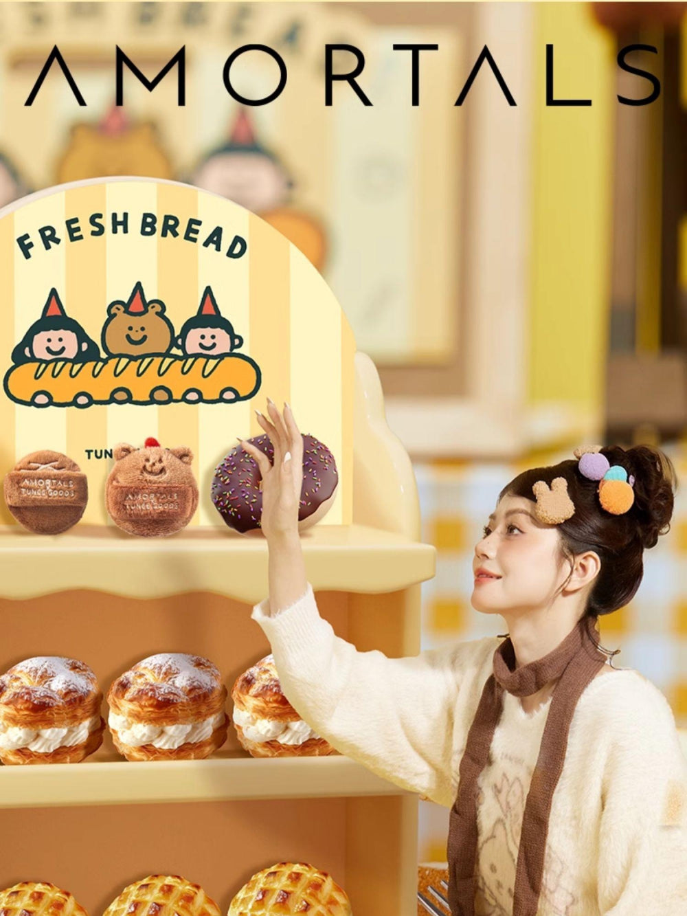 AMORTALS - TUNEE GOODS Reversible Loose Powder Puff