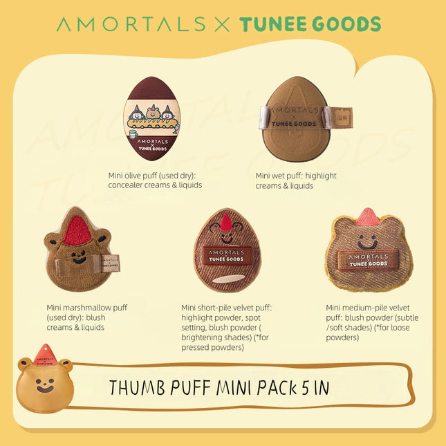 AMORTALS - TUNEE GOODS Thumb Puff Mini Pack 5 In
