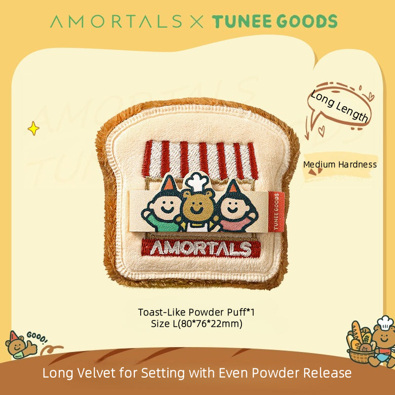 Amortals X TUNEE GOODS Toast-Like Powder Puff