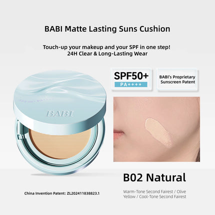 BABI - Matte Lasting Suns Cushion SPF50+ PA++++ 12g