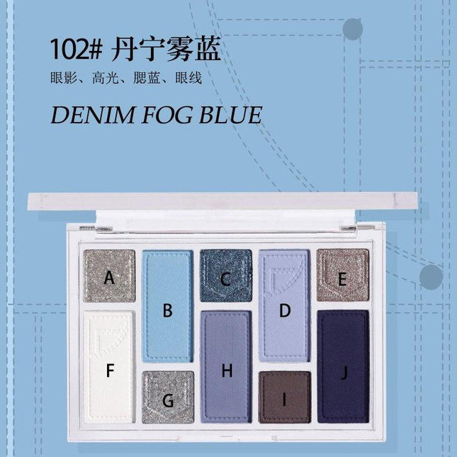 BIYA - 10 Colors Eyeshadow Palette 15g