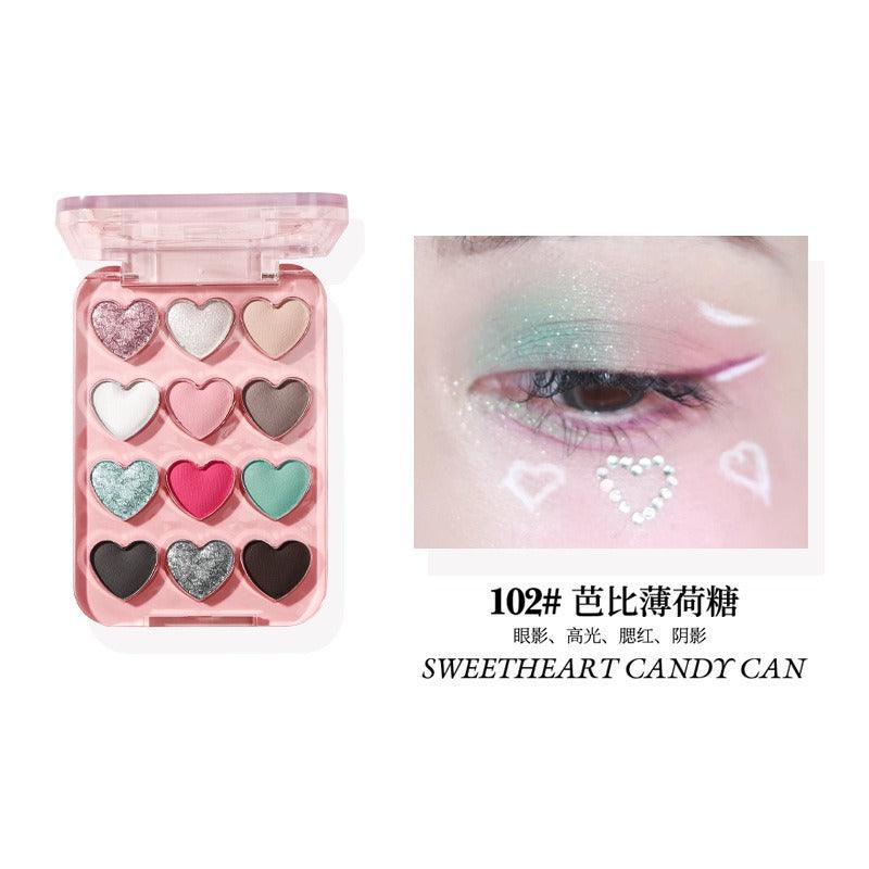 BIYA Dream Ballet 12 Colors Eyeshadow Palette 6.6g