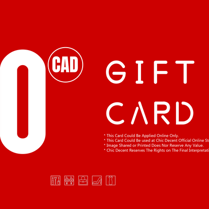 Chic Decent Gift Card in CAD