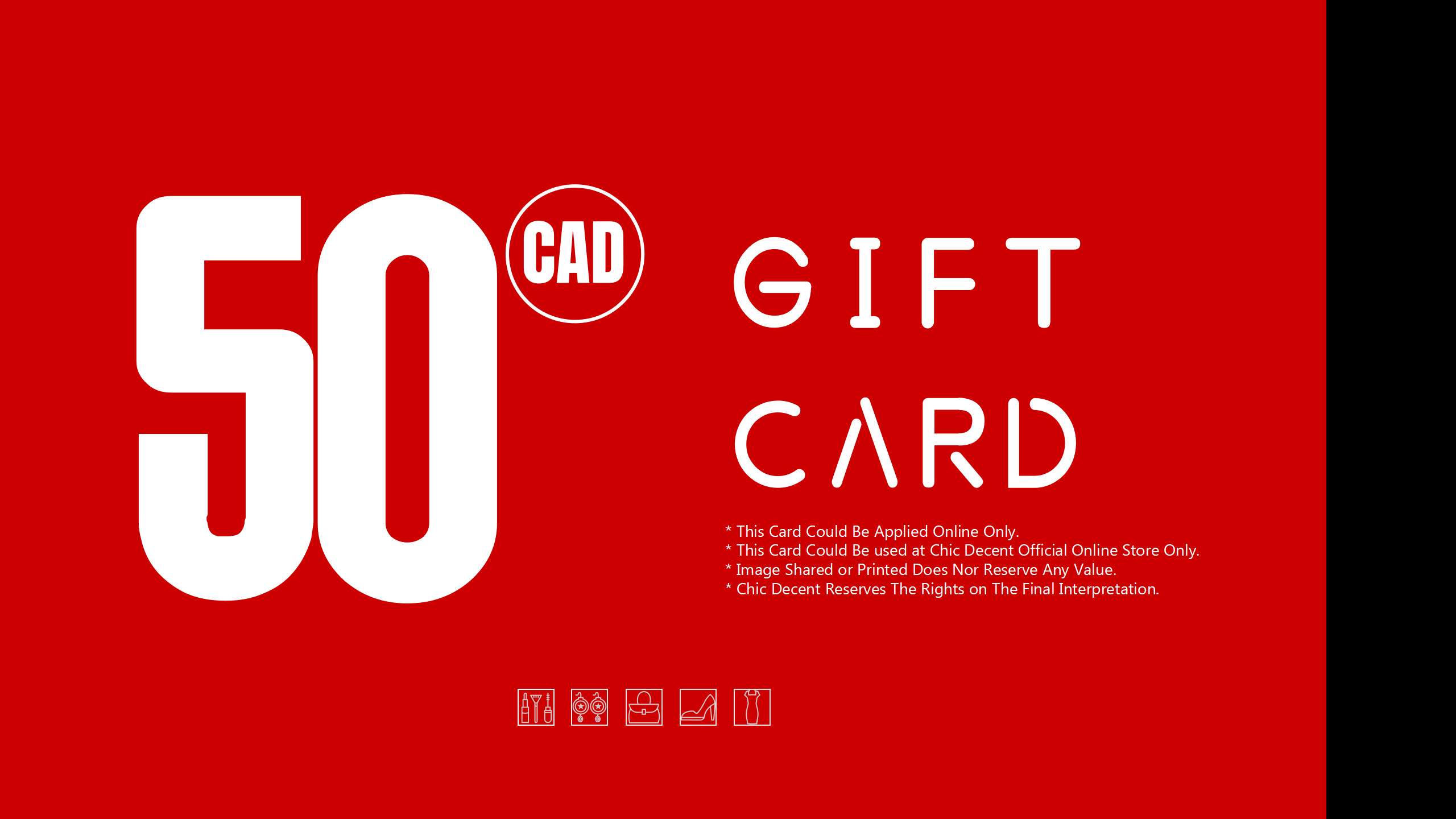 Chic Decent Gift Card in CAD