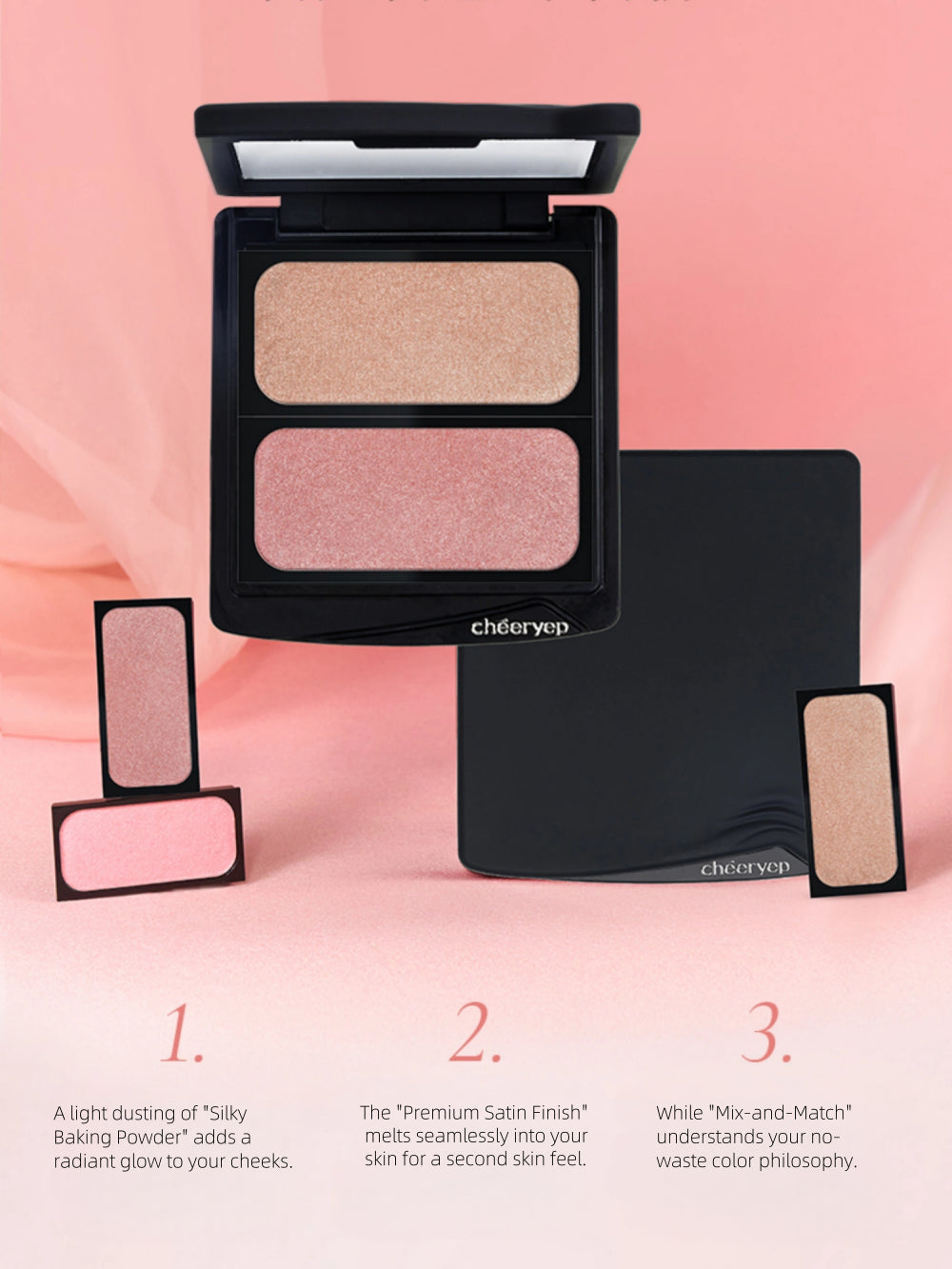 Cheeryep Glow Blush Assemble-Free Disk 2.1g 2.2g