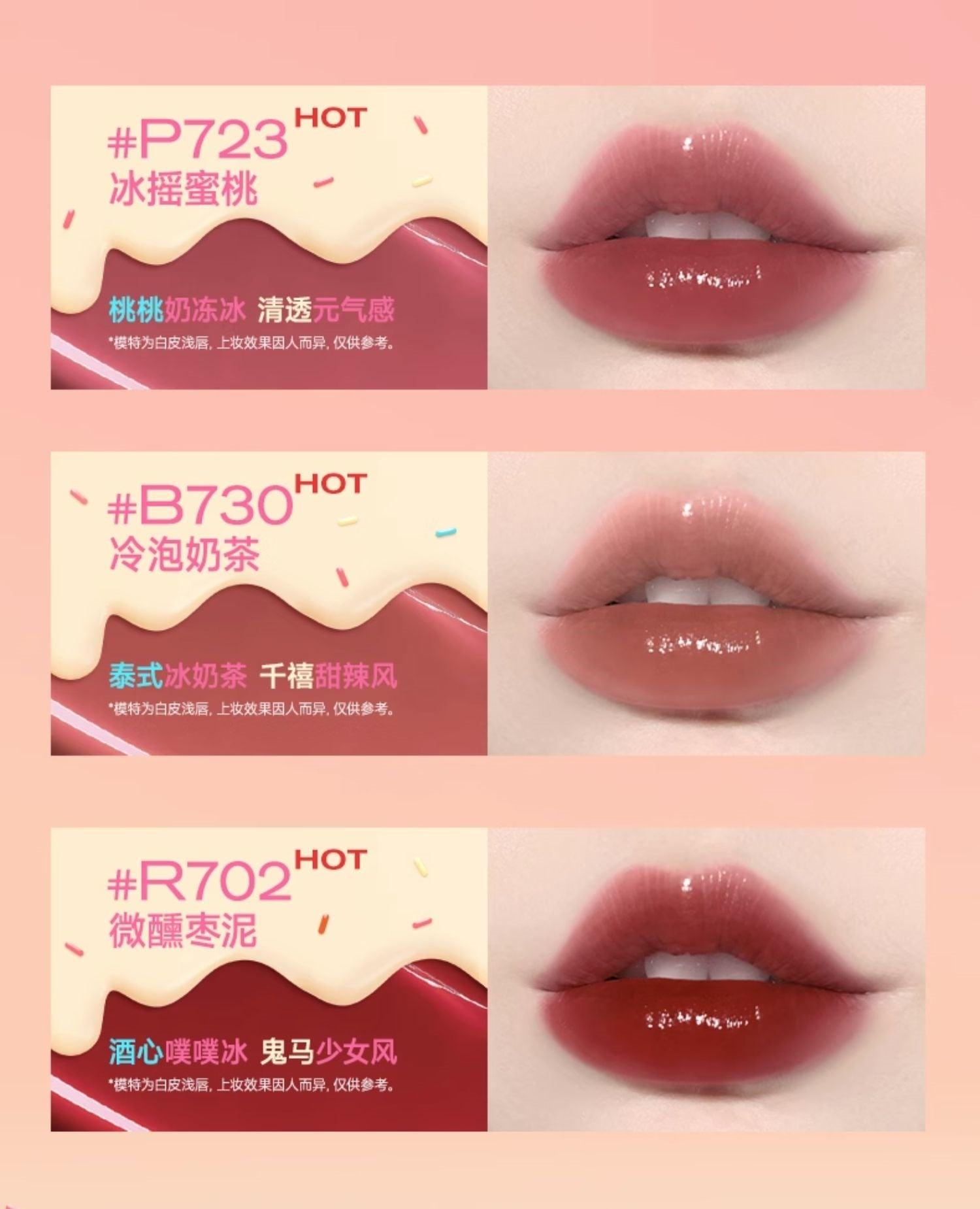 Colorkey Ice Cream 2.0 Velvet Lip Lacquer Mirror Lipgloss KLQ100 - Chic Decent