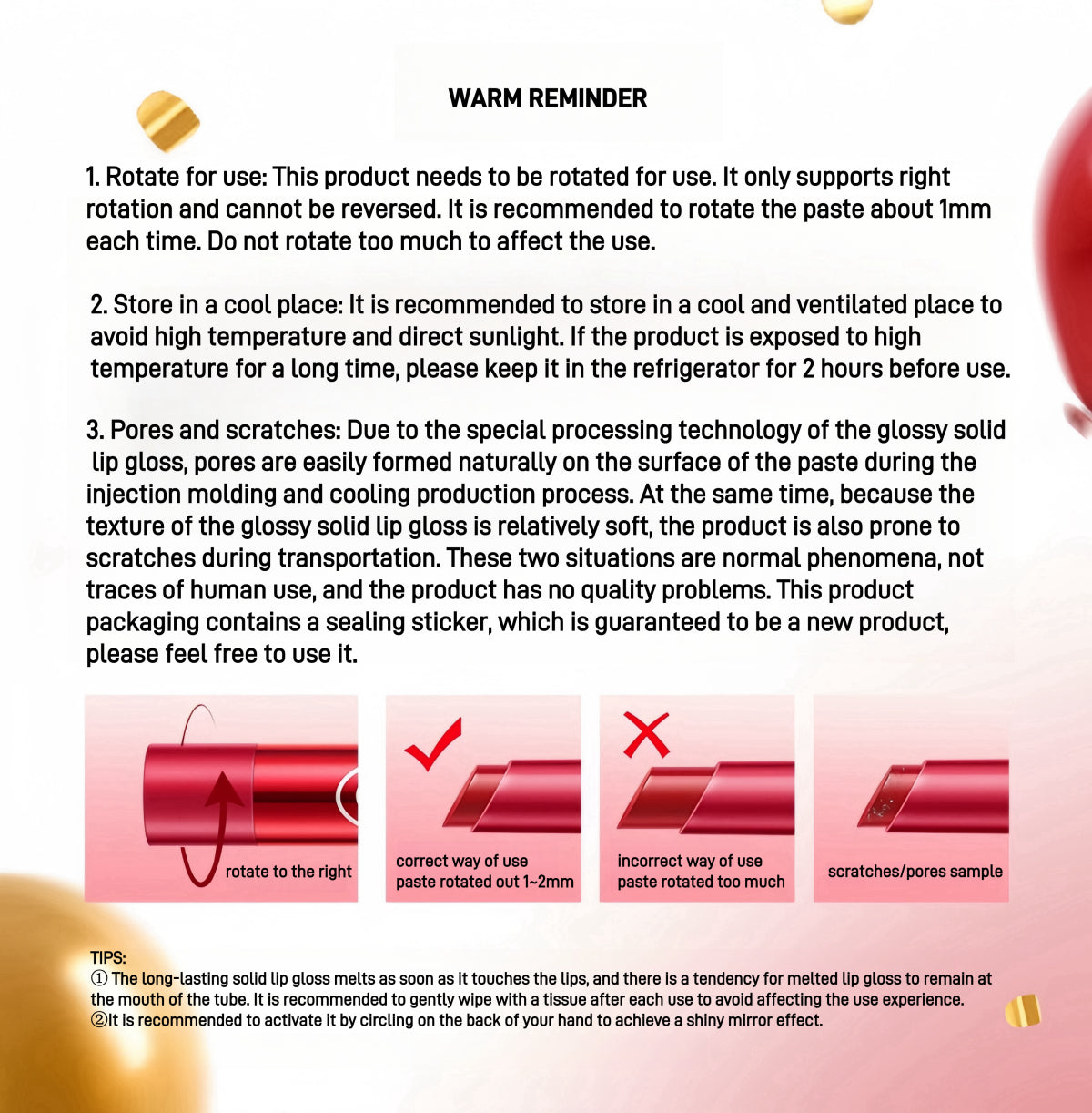 Colorkey Crystal Glossy Lipstick CNY Lucky Snake Series 2.7g