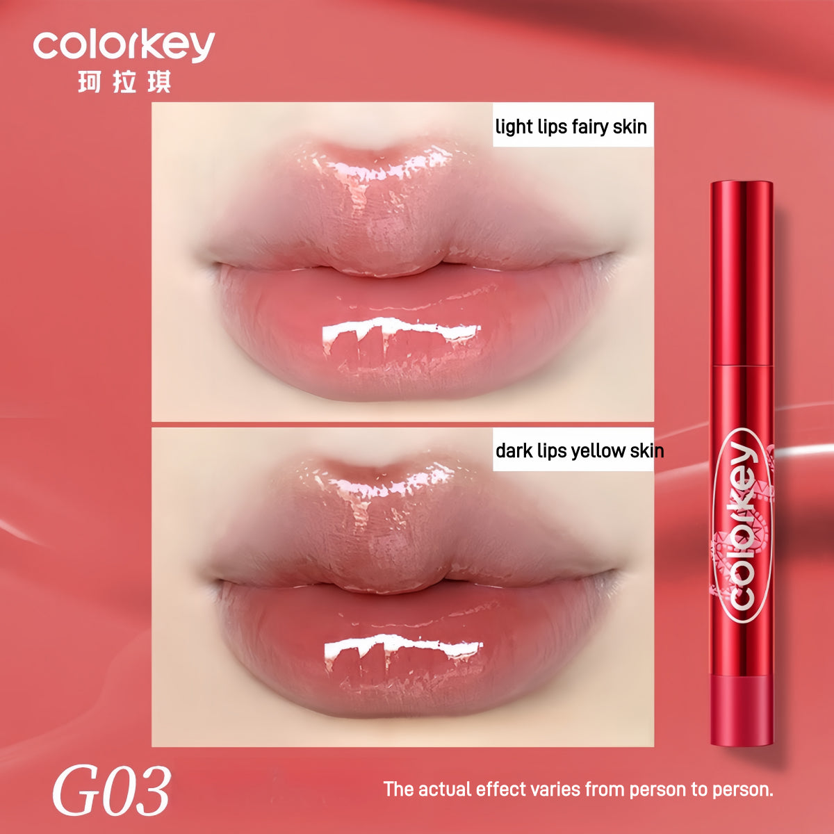 Colorkey Crystal Glossy Lipstick CNY Lucky Snake Series 2.7g