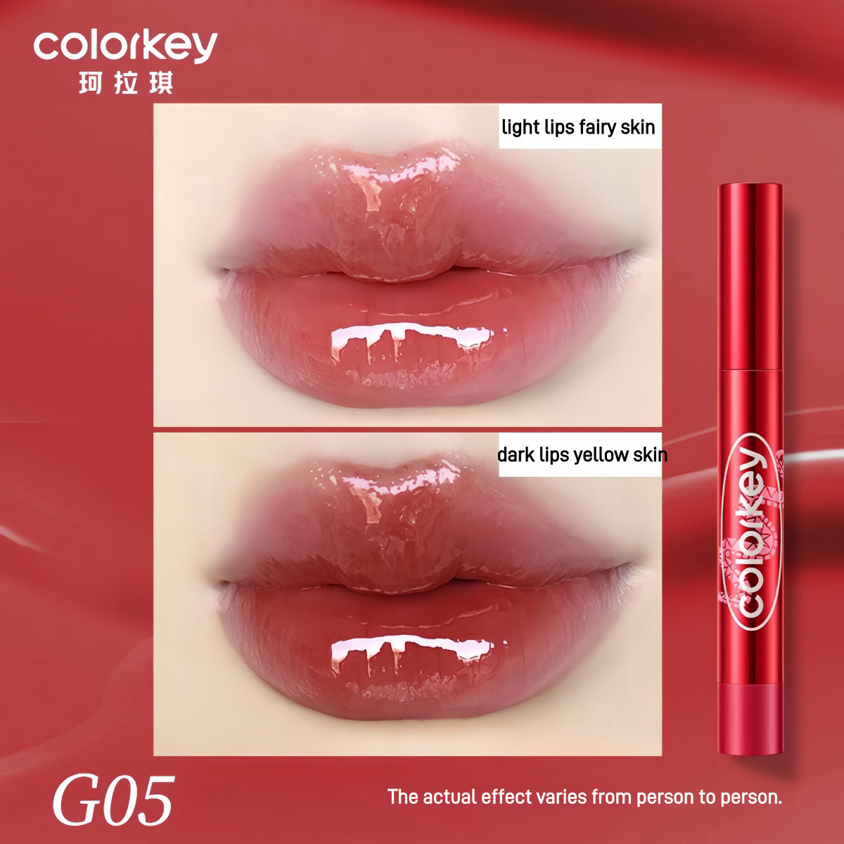 Colorkey Crystal Glossy Lipstick CNY Lucky Snake Series 2.7g