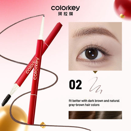 Colorkey - Dual Ends Eyebrow Pencil Lucky Snake 70mg