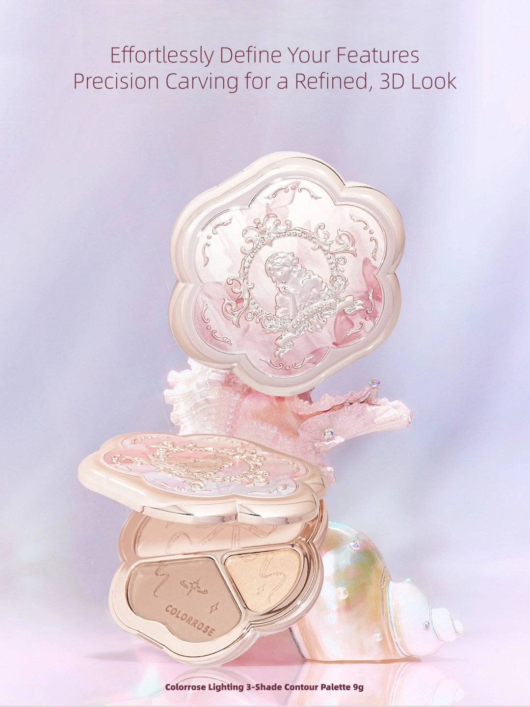 Colorrose - Lighting 3-Shade Contour Palette 9g