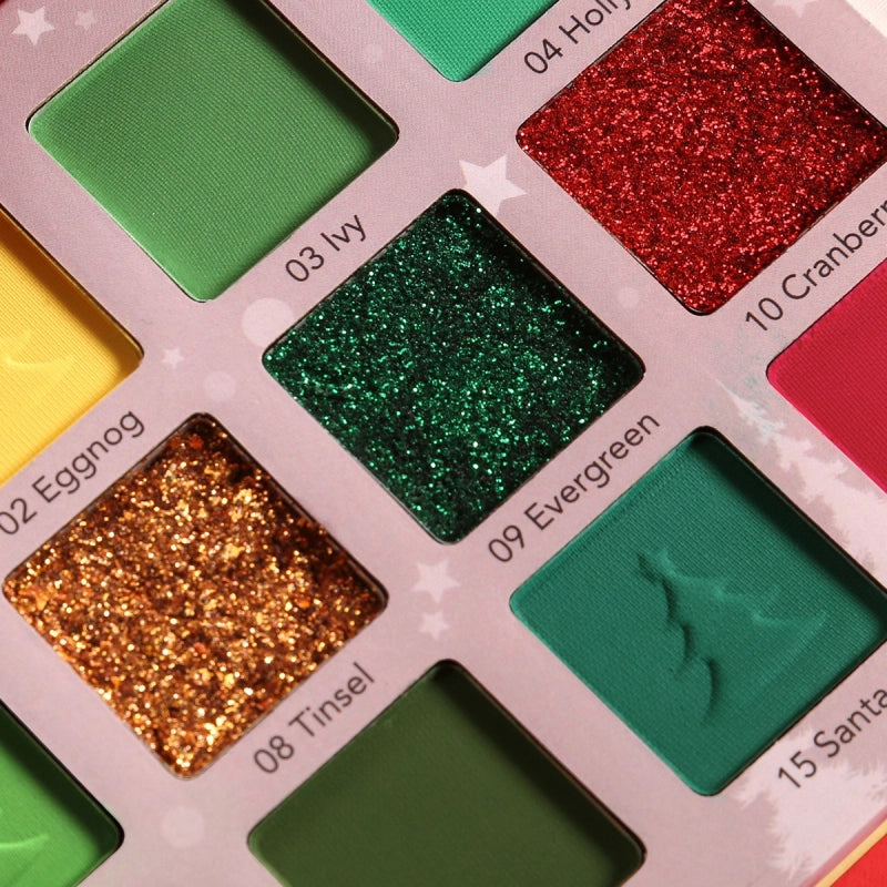 Merry Gift Green Makeup Palette 18 Colors Eyeshadow 27g