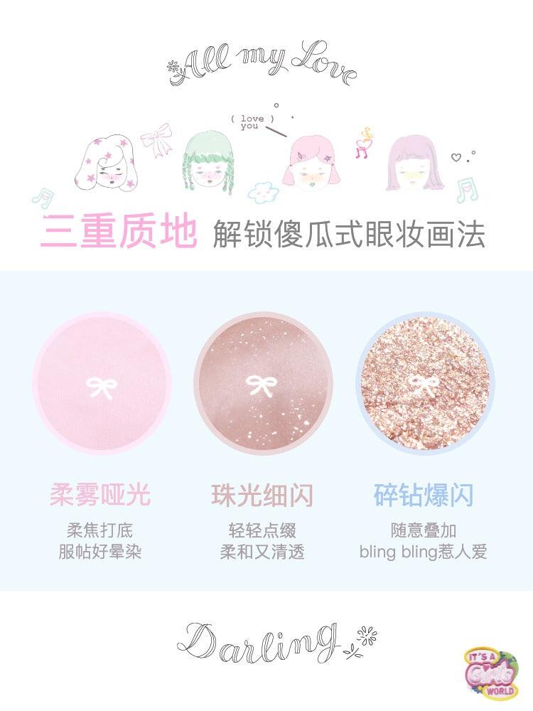 FLORTTE Wackky 10 Colors Eyeshadow Palette 7.5g