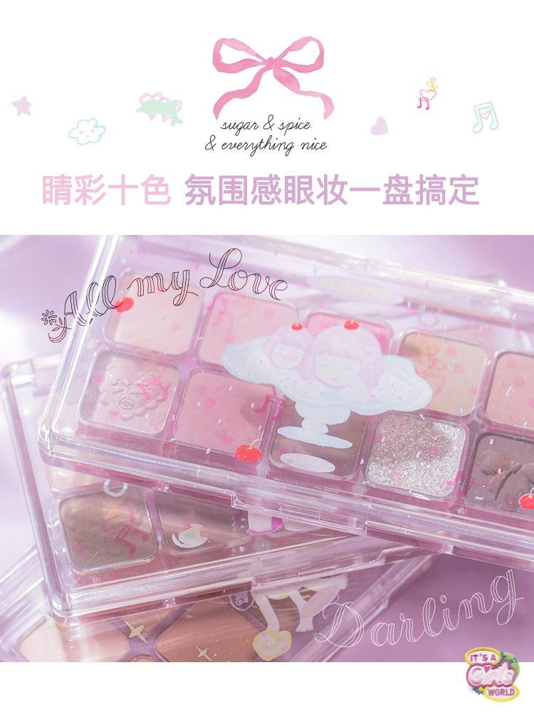 FLORTTE Wackky 10 Colors Eyeshadow Palette 7.5g
