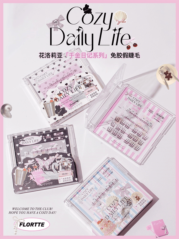 Flortte Cozy Daily Life Glue Free False Eyelashes