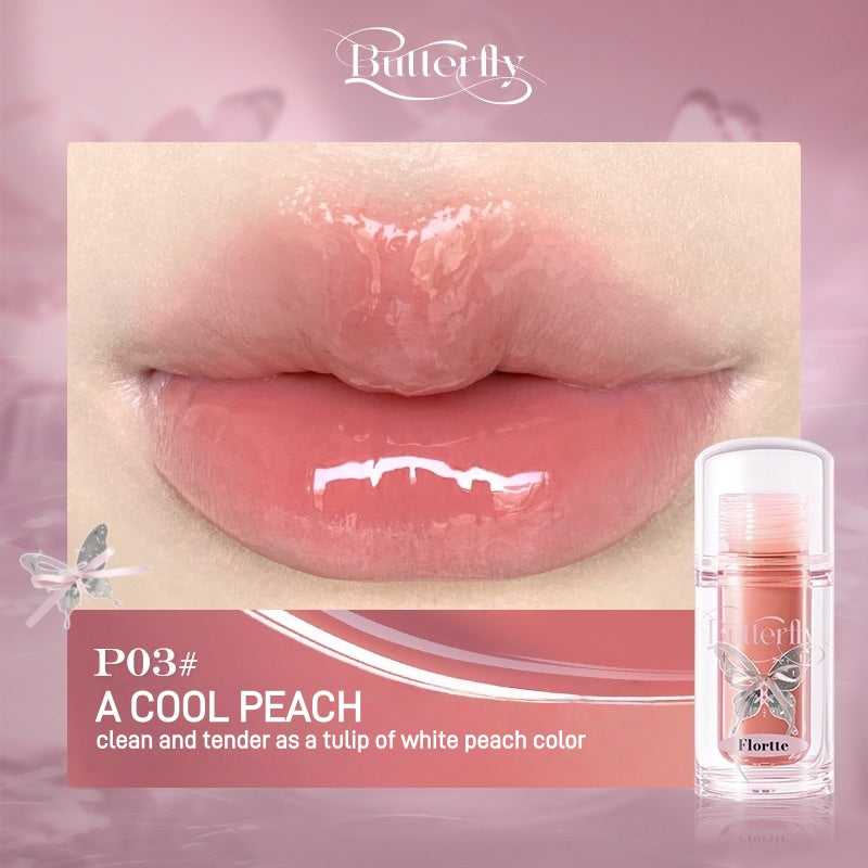 Flortte Twin Butterfly Series Lip Serum Twin P 1.9g