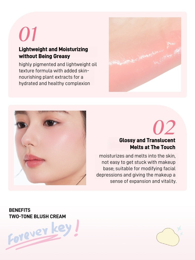 ForeverKey - Two Tone Blush Cream 7g