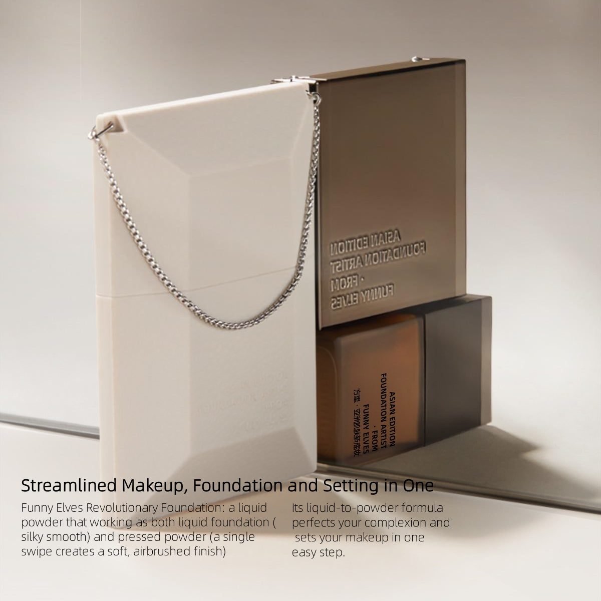 Funny Elves Air Liquid Powder Foundation (Sheer Finish) 25ml